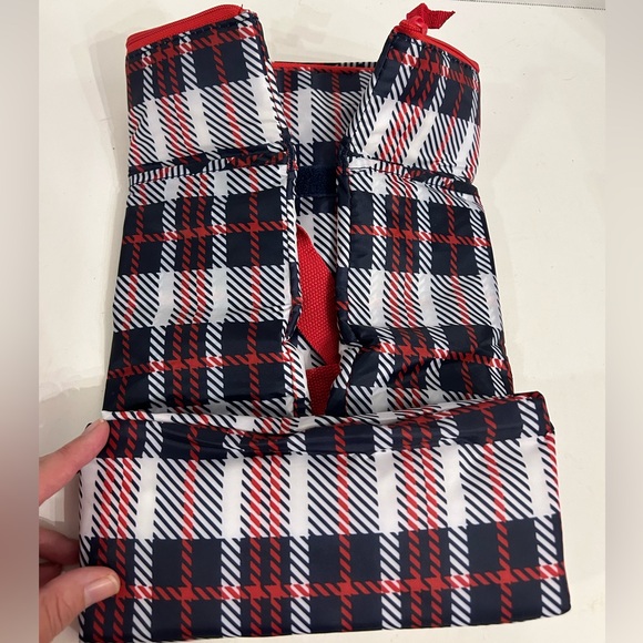 California Innovations Plaid Insulated Tote Bag packable New in Box - Picture 2 of 8
